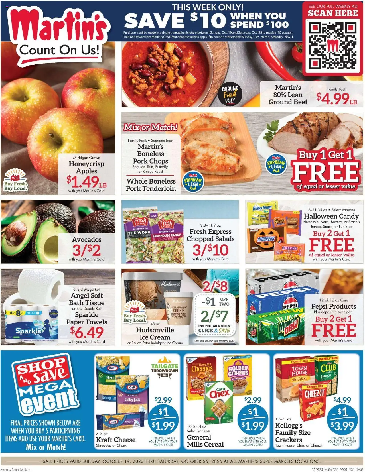 Martin’s Weekly Ad from 10/19/2025 - Flyer - Page number 1