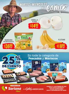 Vista previa las ofertas de la tienda Soriana - Martes y Miércoles del Campo Híper: Nuevo León, Ciudad Victoria y Tampico desde el 17/02/2026 