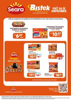 Pré-Visualização do folheto "Ofertas Seara" da loja Bistek Supermercados válido a partir de 16/01/2026