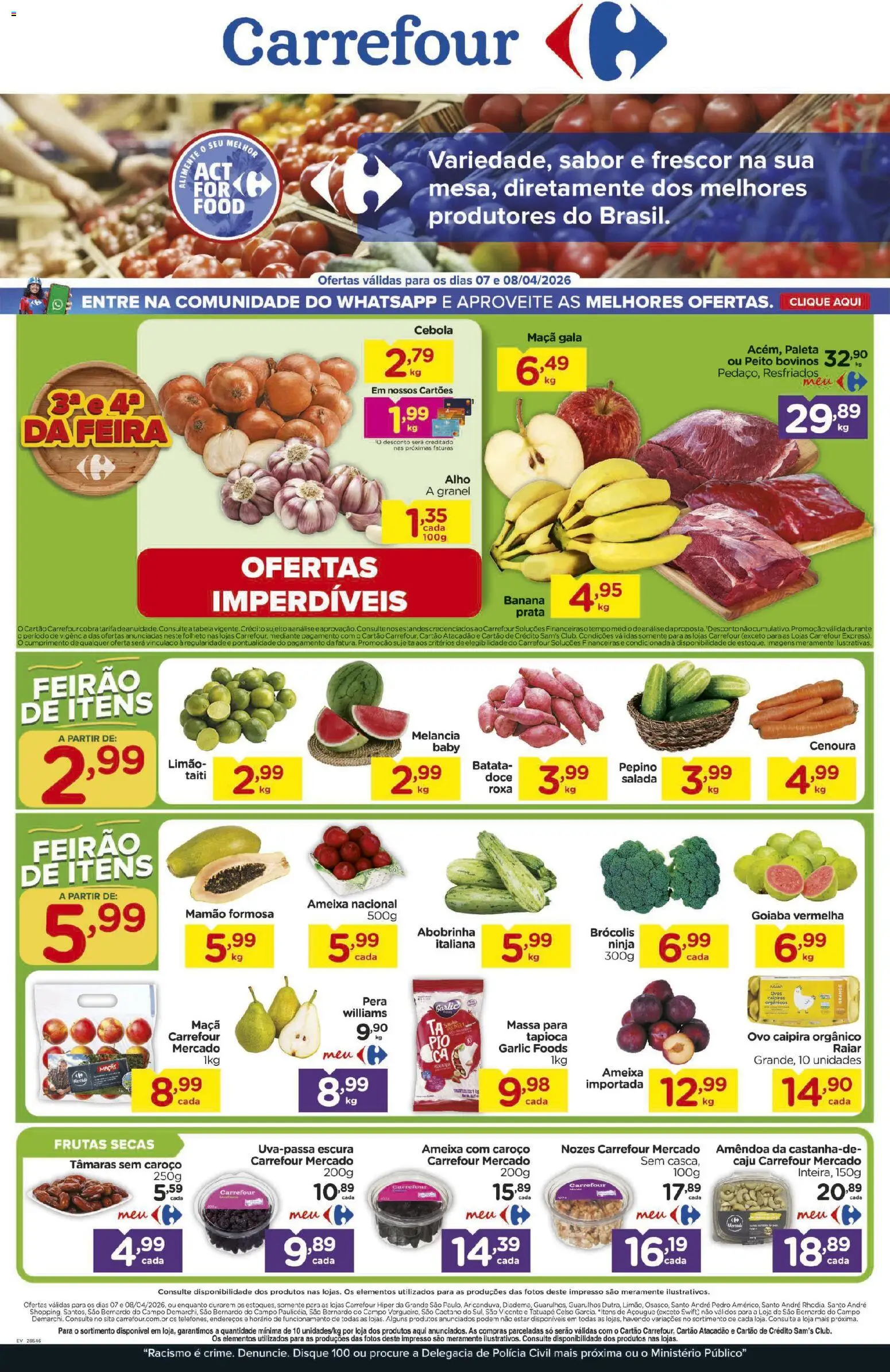 Pré-Visualização do folheto "Carrefour ofertas Feira" da loja Carrefour válido a partir de 07/04/2026