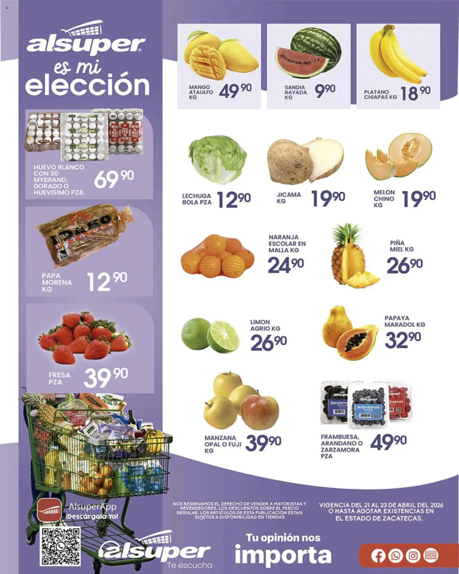 Vista previa las ofertas de la tienda Alsuper - Alsuper folleto Zacatecas desde el 21/04/2026 