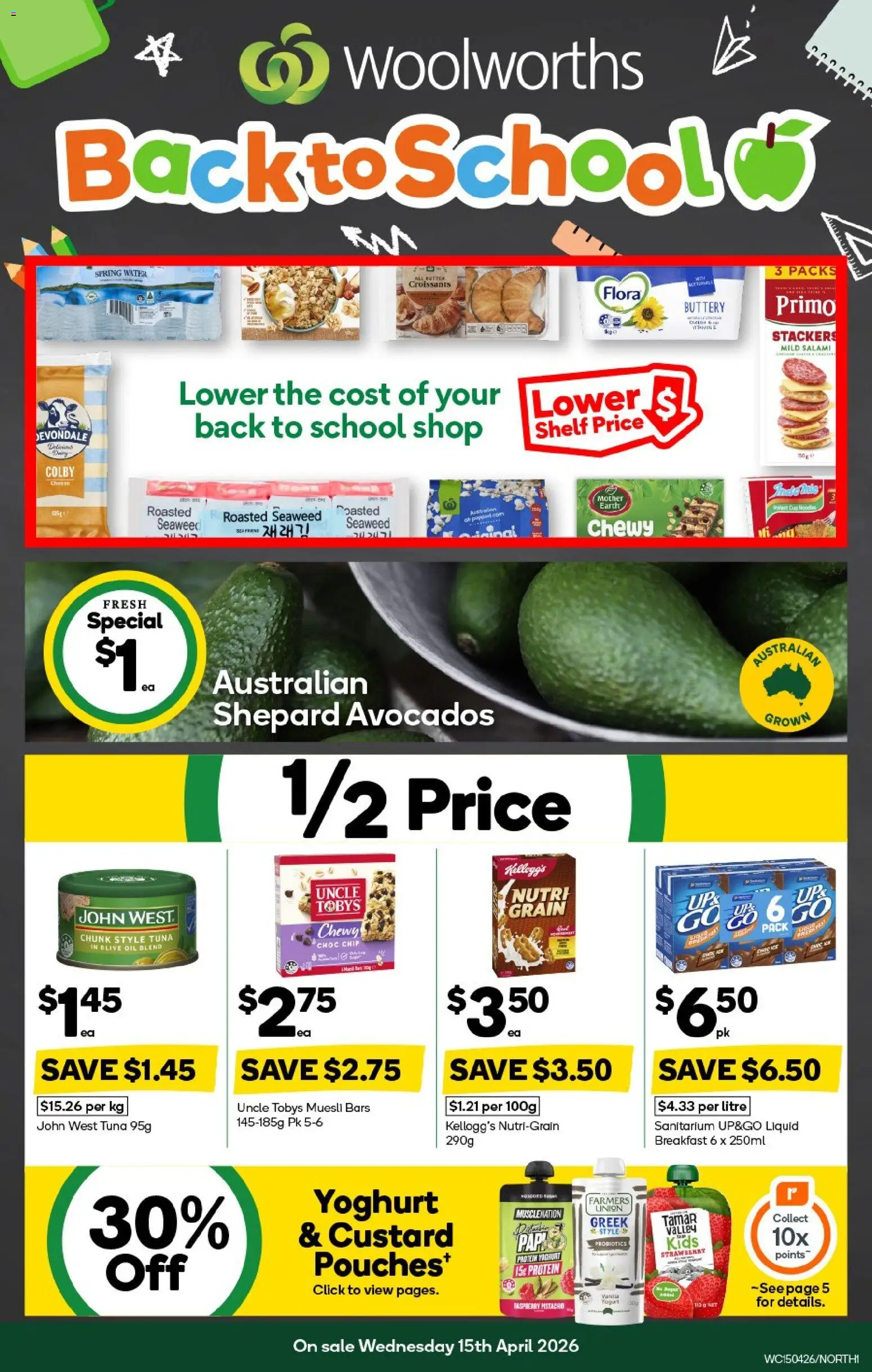 Preview of catalogue Woolworths catalogue NSW North from shop Woolworths valid 15/04/2026