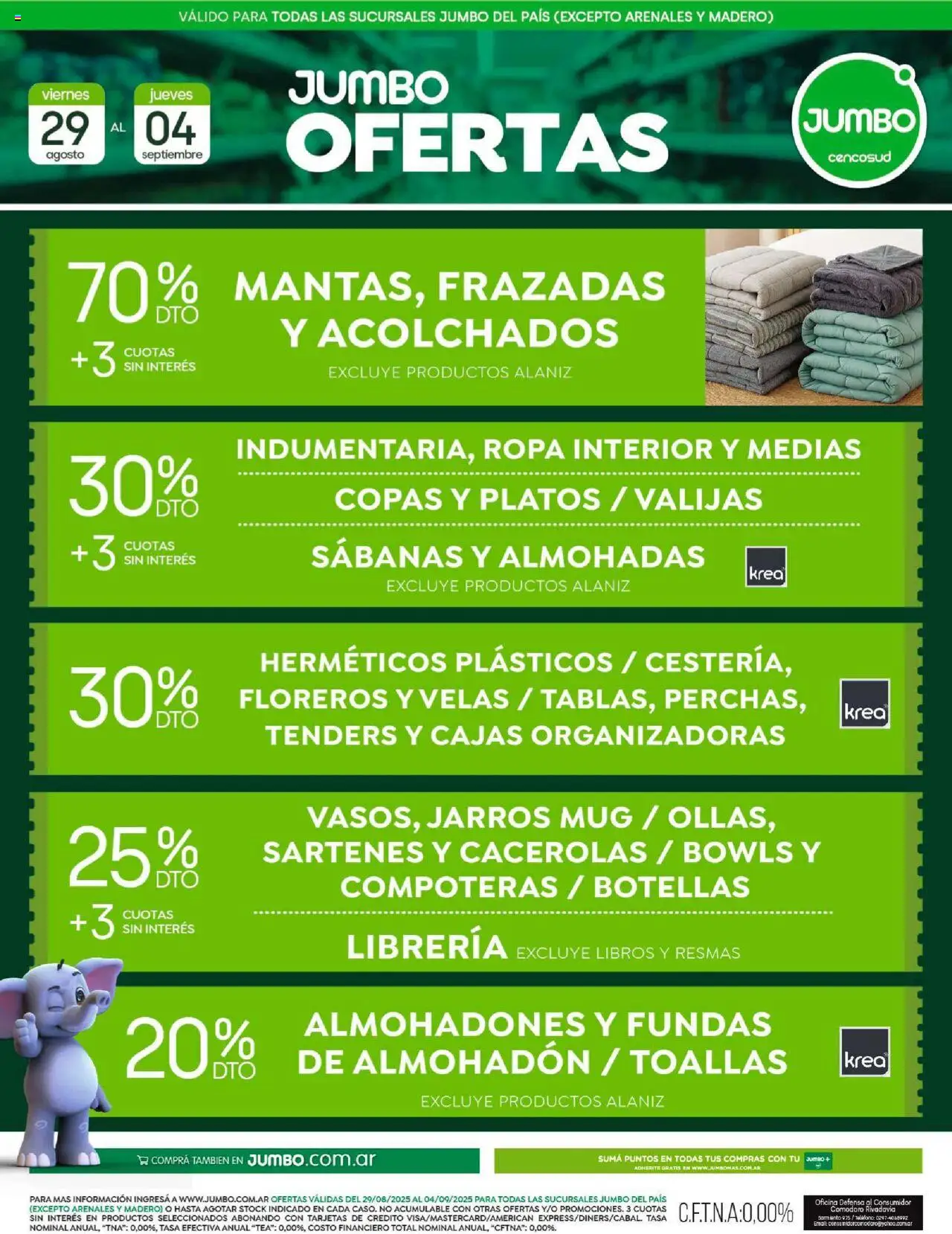 Jumbo Oferta | Textil del 29/08/2025 >> Catálogo