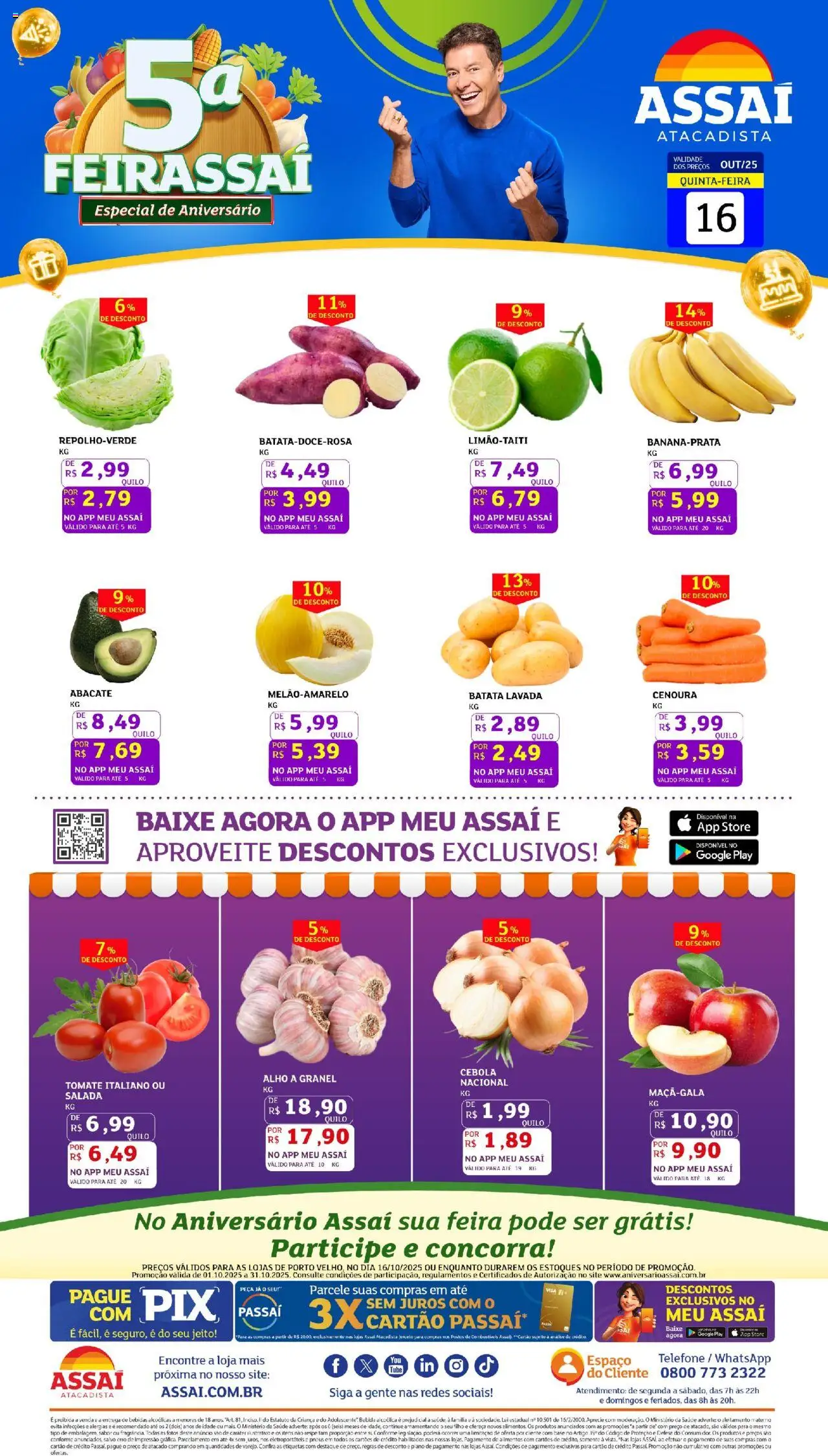 Assaí Atacadista folheto "Encarte - RO" válido a partir de 16/10/2025 - número de página 1