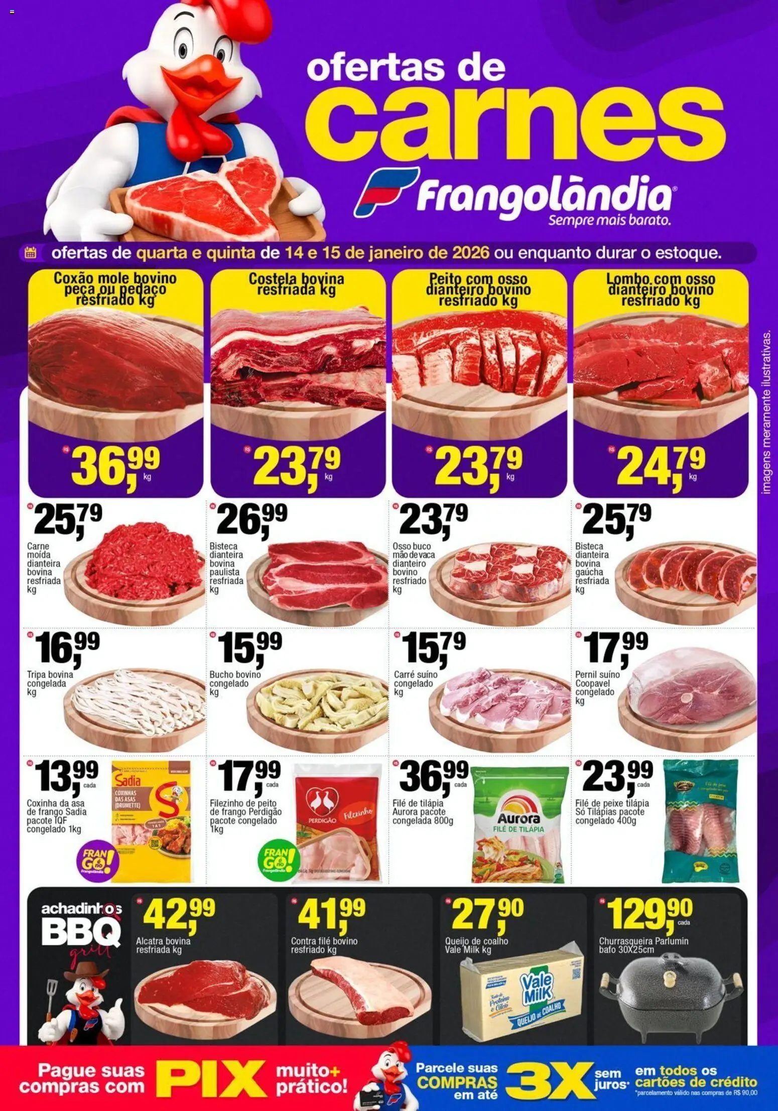 Pré-Visualização do folheto "Ofertas da semana" da loja Frangolândia válido a partir de 14/01/2026