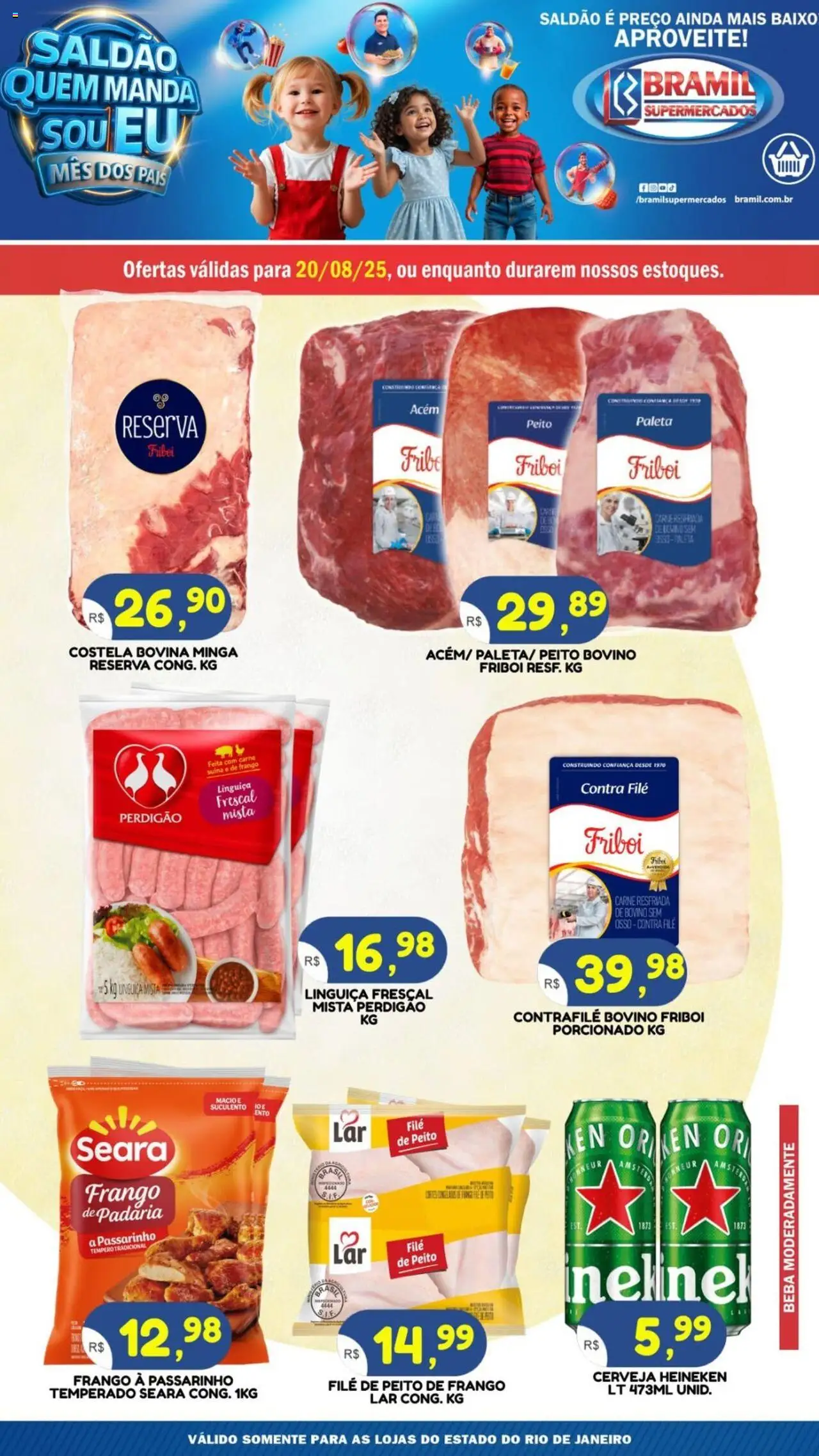 Bramil Supermercados folheto "Ofertas do Dia" válido a partir de 20/08/2025 - número de página 1