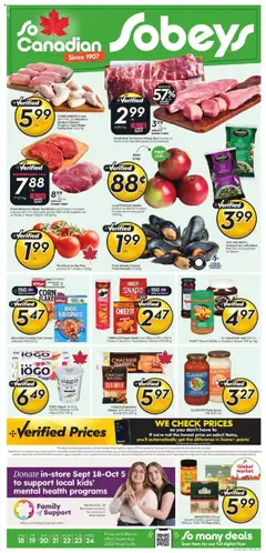 Un aperçu du dépliant Weekly Flyer - NS du magasin Sobeys est valide à partir 18 sept. 2025