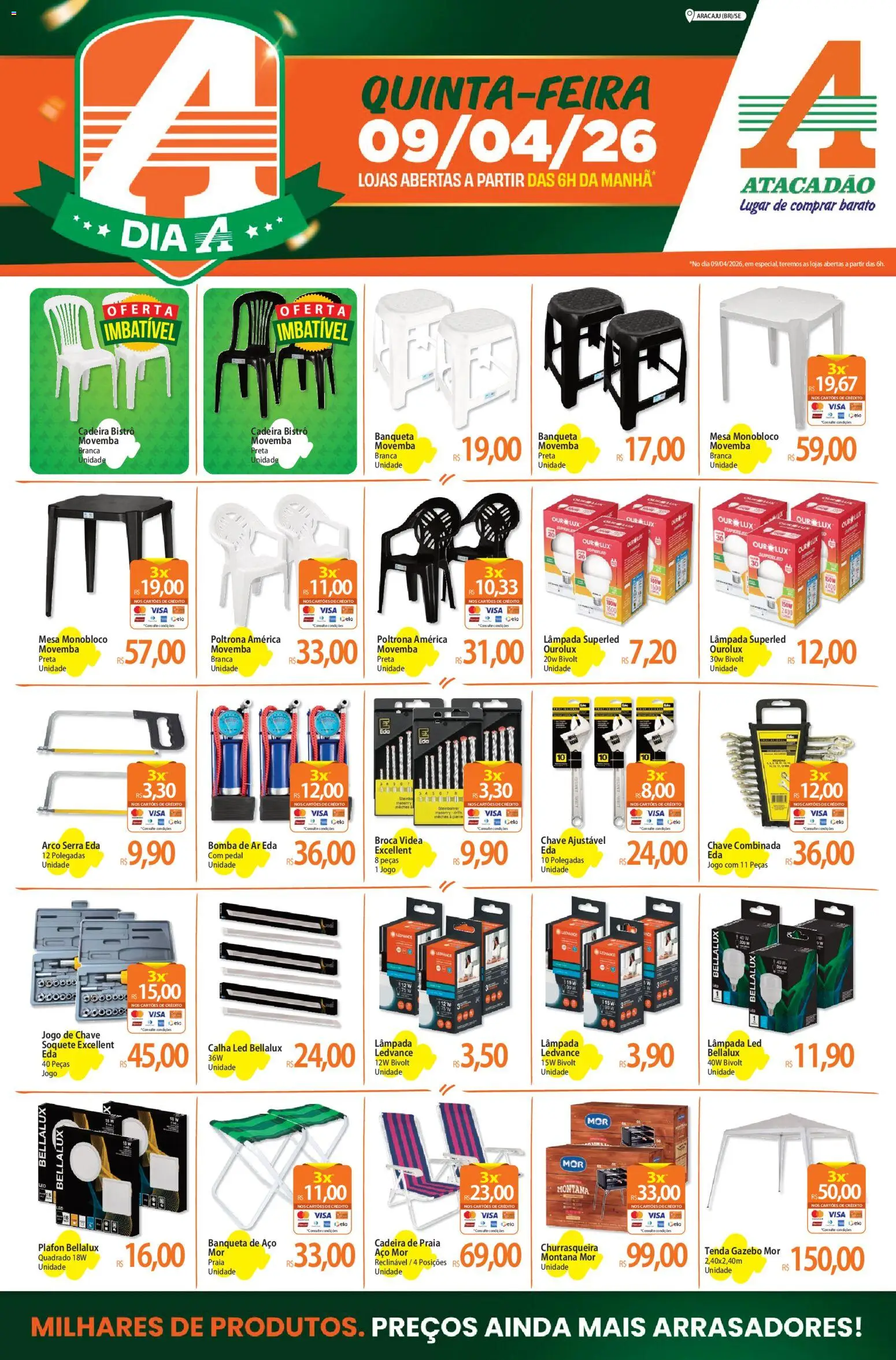 Pré-Visualização do folheto "Atacadão ofertas - SE" da loja Atacadão válido a partir de 09/04/2026