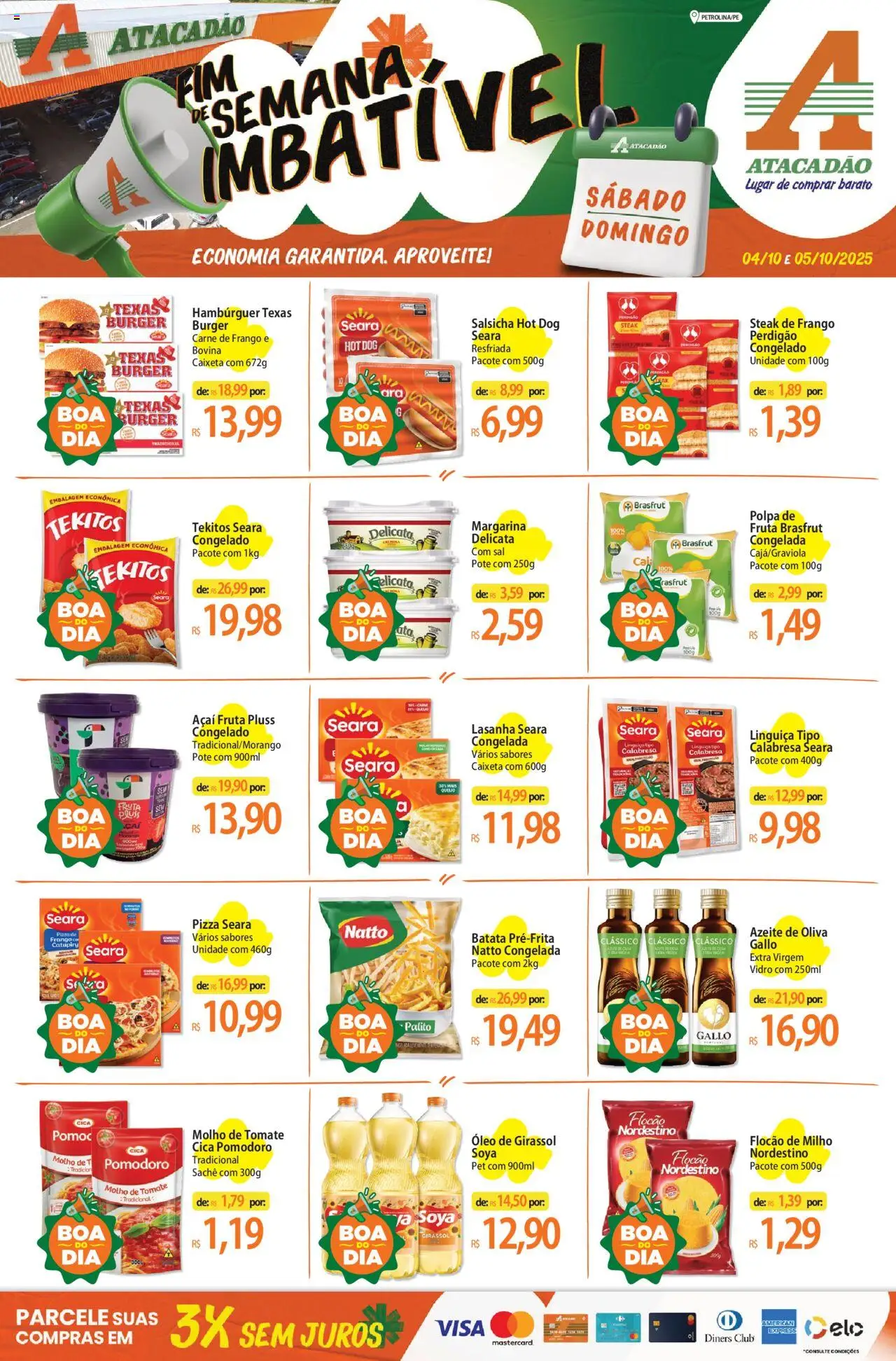 Atacadão folheto "Ofertas - PE" válido a partir de 04/10/2025 - número de página 1