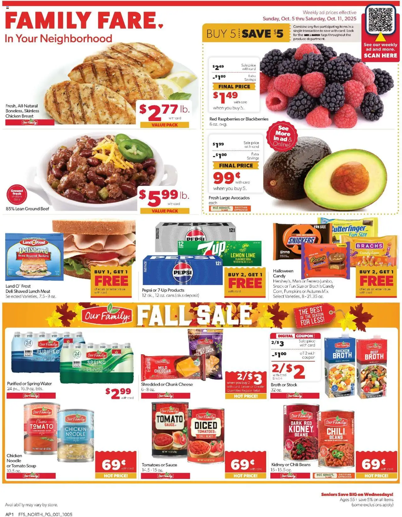 Family Fare Weekly Ad - MI from 10/05/2025 - Flyer - Page number 1