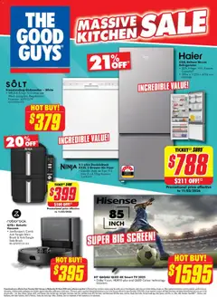 Preview of catalogue Massive Kitchen Sale from shop The Good Guys valid 26/02/2026