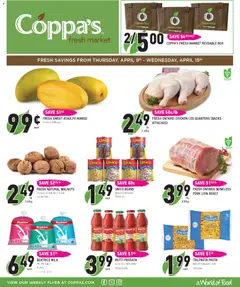 Preview of leaflet Coppas Fresh Market weekly flyer / circulaire from shop Coppas Fresh Market is valid from Apr 09, 2026