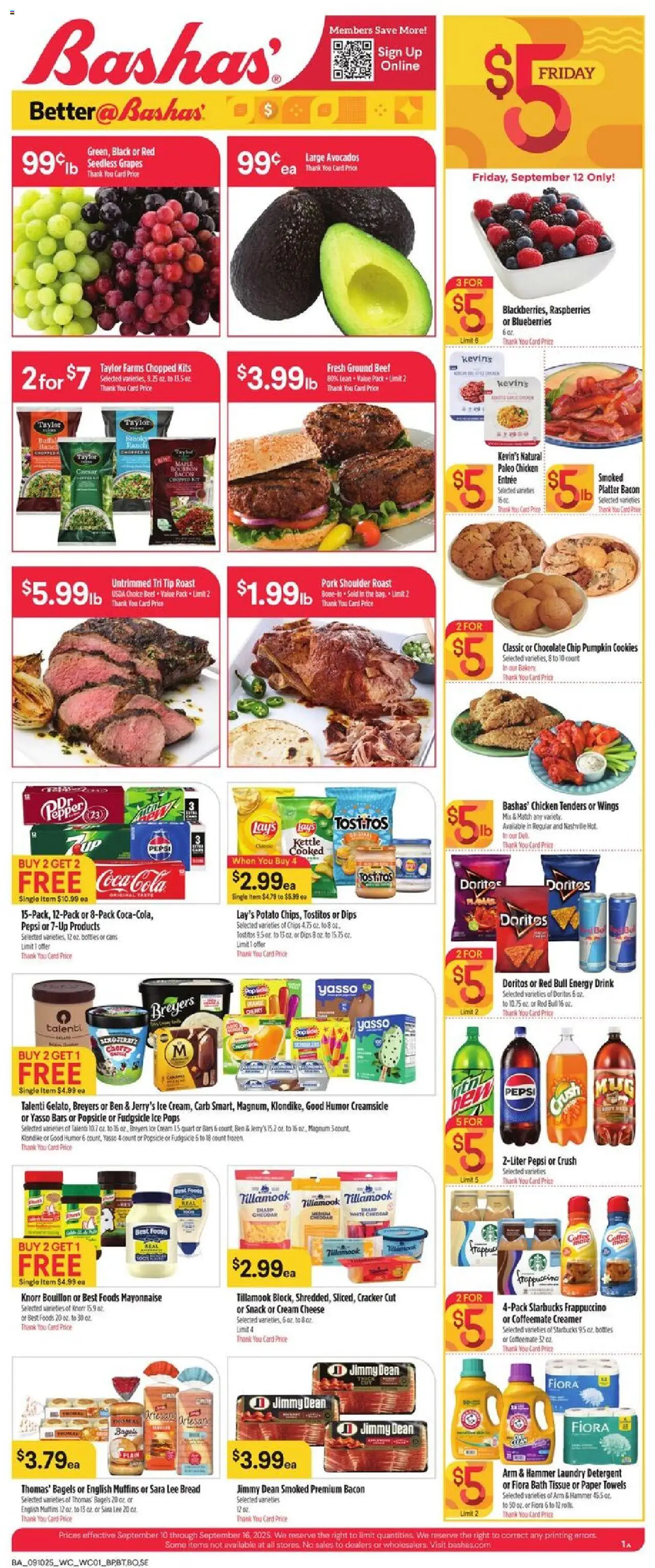 Basha's Weekly Ad from 09/10/2025 - Flyer - Page number 1