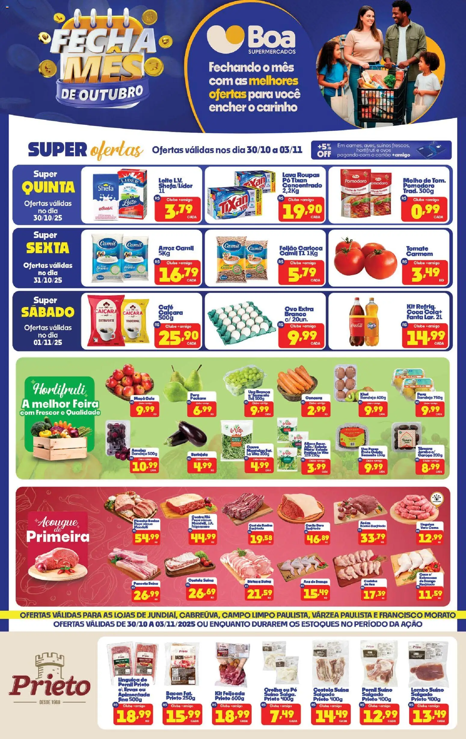 Pré-Visualização do folheto "Ofertas da semana" da loja Boa Supermercados válido a partir de 30/10/2025