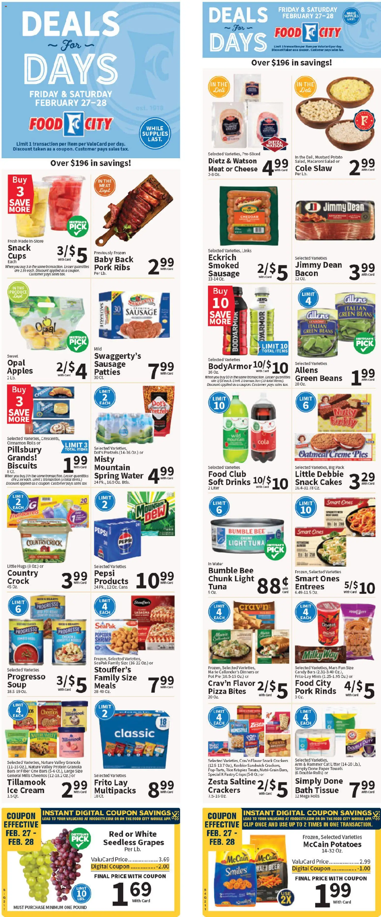 Ad Preview of Food City Weekly Ad from 02/25/2026