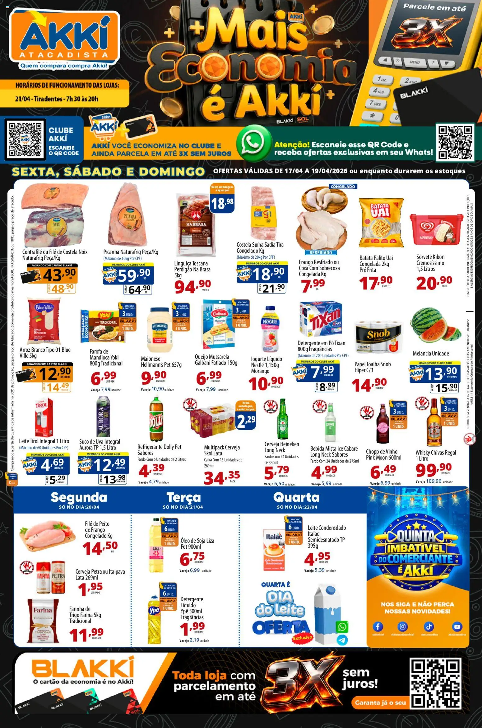 Pré-Visualização do folheto "Akki Atacadista - Ofertas da semana" da loja Akki Atacadista válido a partir de 17/04/2026