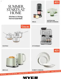 Preview of catalogue Catalogue Kitchen & Dining Home Essentials from shop Myer valid 14/10/2025