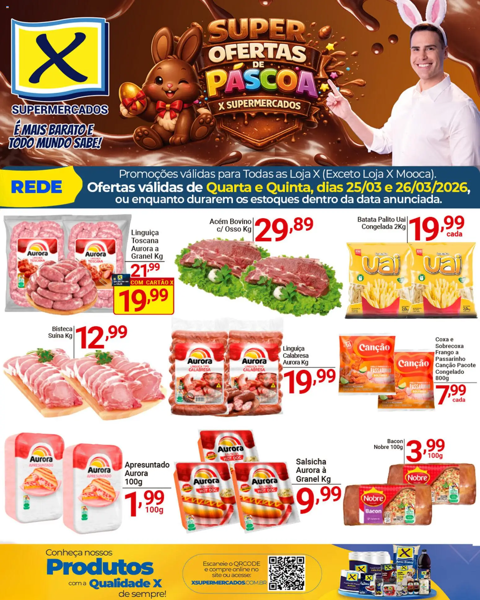 Pré-Visualização do folheto "X Supermercados - Ofertas da semana" da loja X Supermercados válido a partir de 25/03/2026
