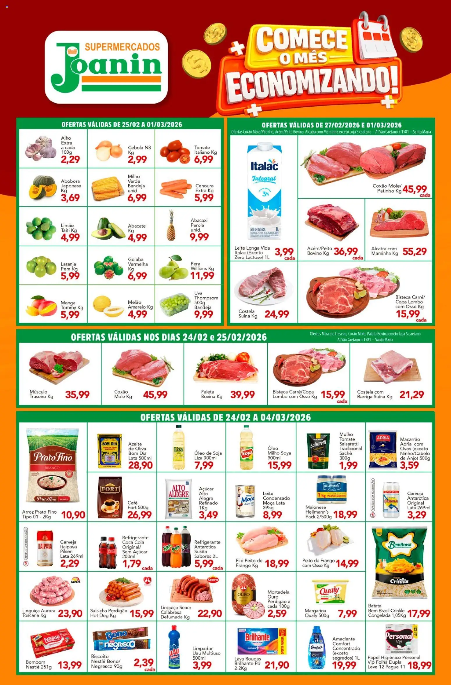 Pré-Visualização do folheto "Ofertas da semana" da loja Supermercados Joanin válido a partir de 24/02/2026