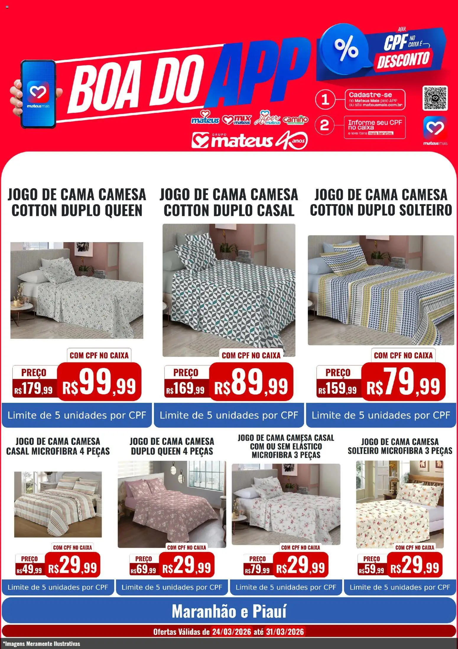 Pré-Visualização do folheto "Mateus ofertas Boa do App - Bazar" da loja Mateus válido a partir de 24/03/2026