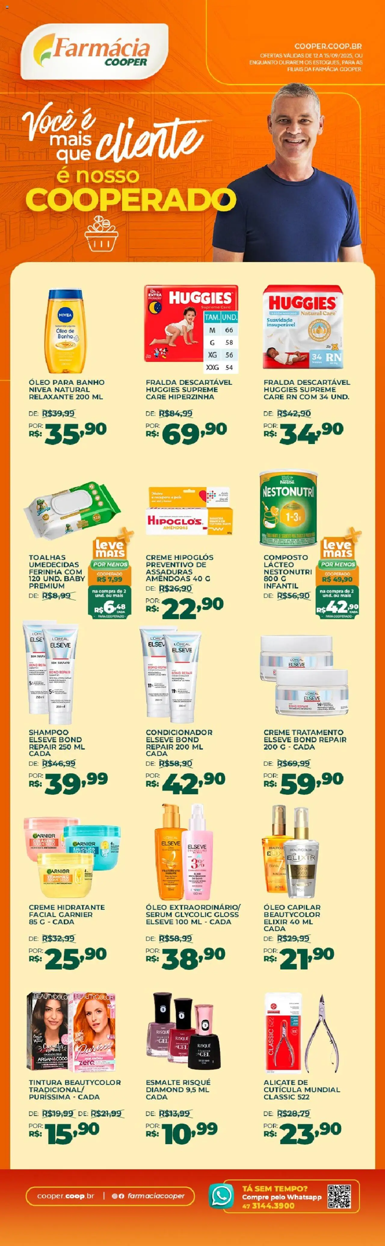 Cooper folheto "Ofertas Farmácia Dia do Cliente" válido a partir de 12/09/2025 - número de página 1