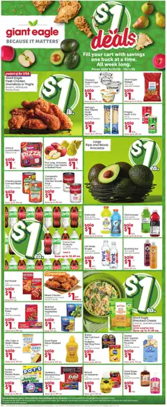 Ad Preview of Giant Eagle Weekly Ad from 09/25/2025