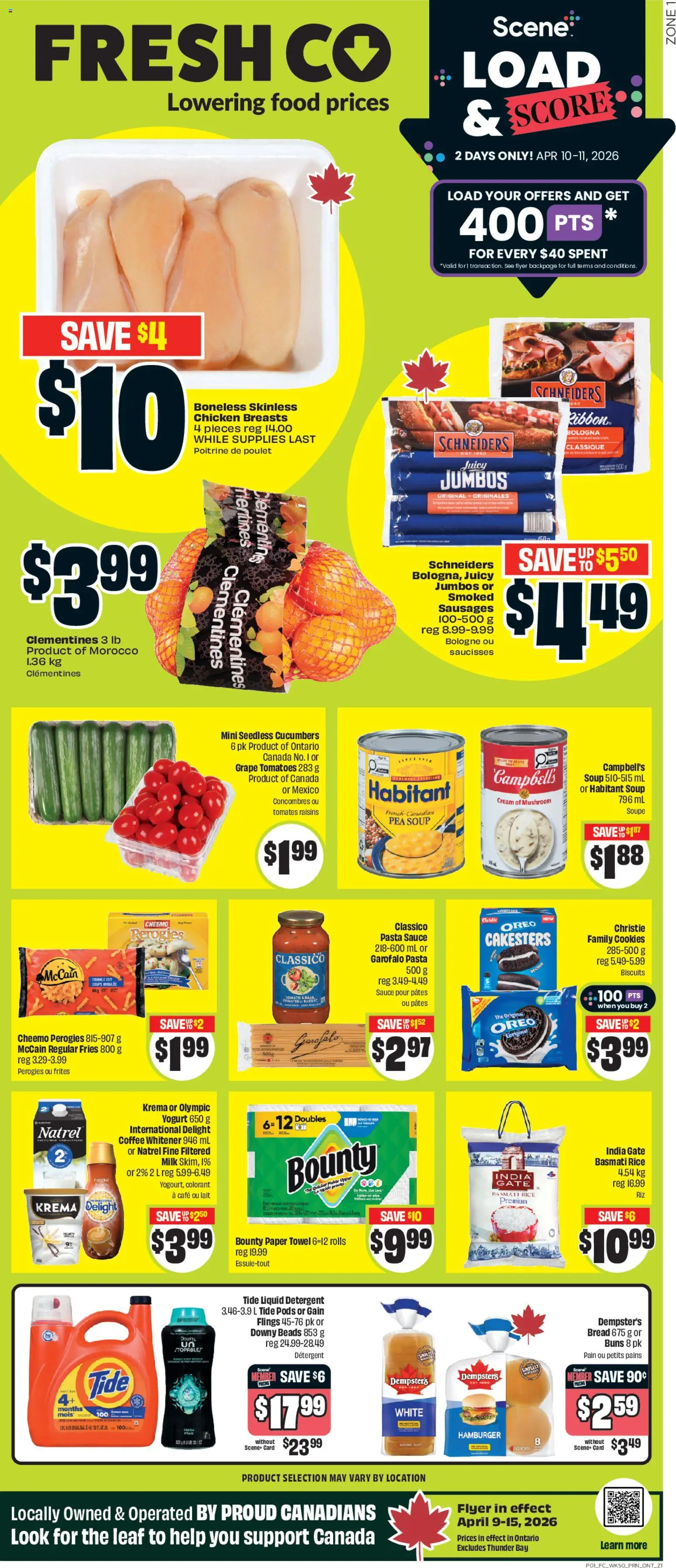 Preview of leaflet FreshCo weekly flyer / circulaire from shop FreshCo is valid from Apr 09, 2026