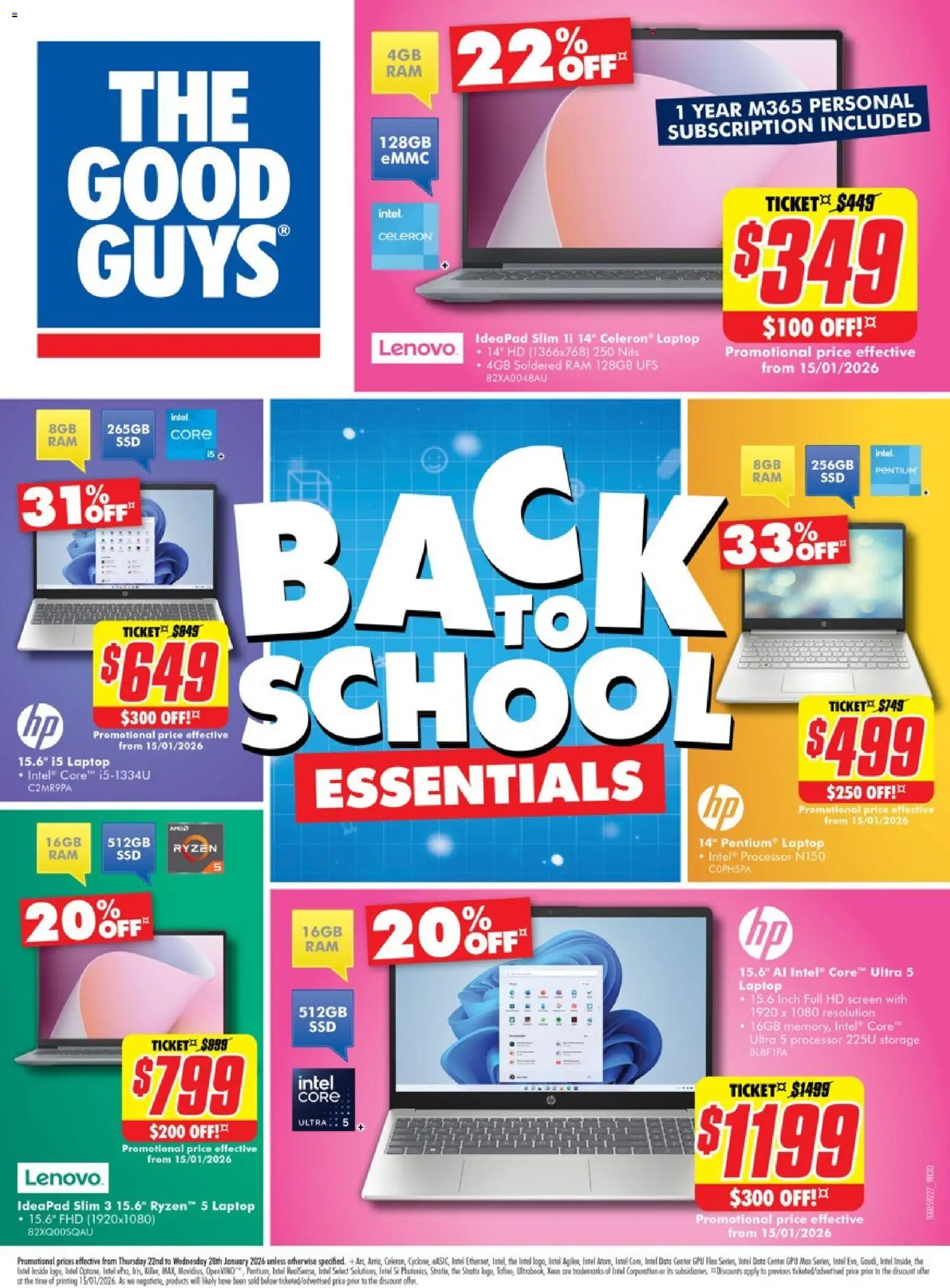 Preview of catalogue Catalogue from shop The Good Guys valid 21/01/2026 - Fax, Laptop, Screen