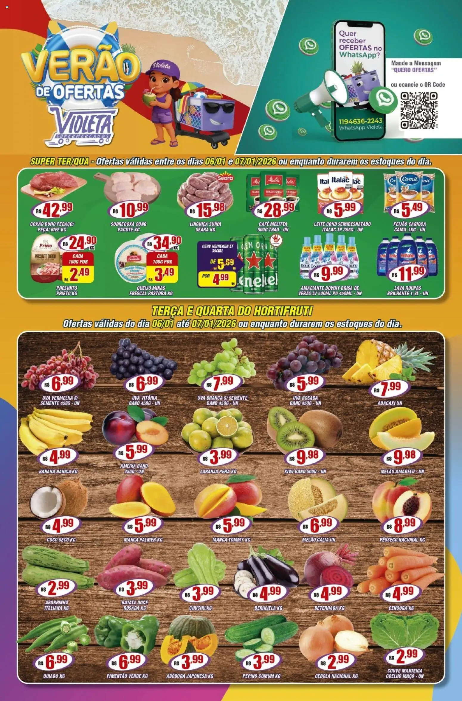 Pré-Visualização do folheto "Ofertas da semana" da loja Violeta Supermercados válido a partir de 06/01/2026