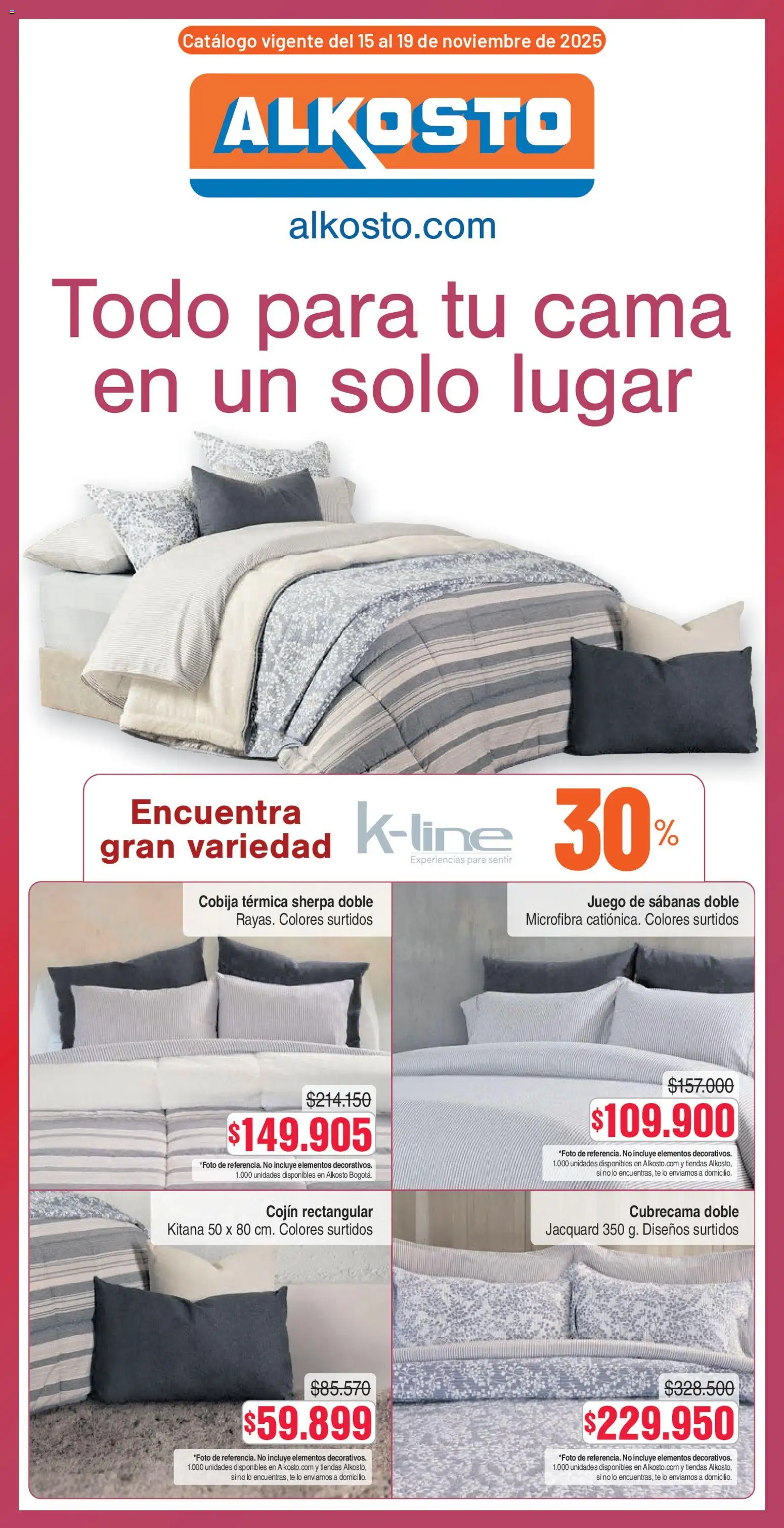  Vista previa del prospecto Catálogo Alkosto del almacen Alkosto válida del 15/11/2025 al 19/11/2025