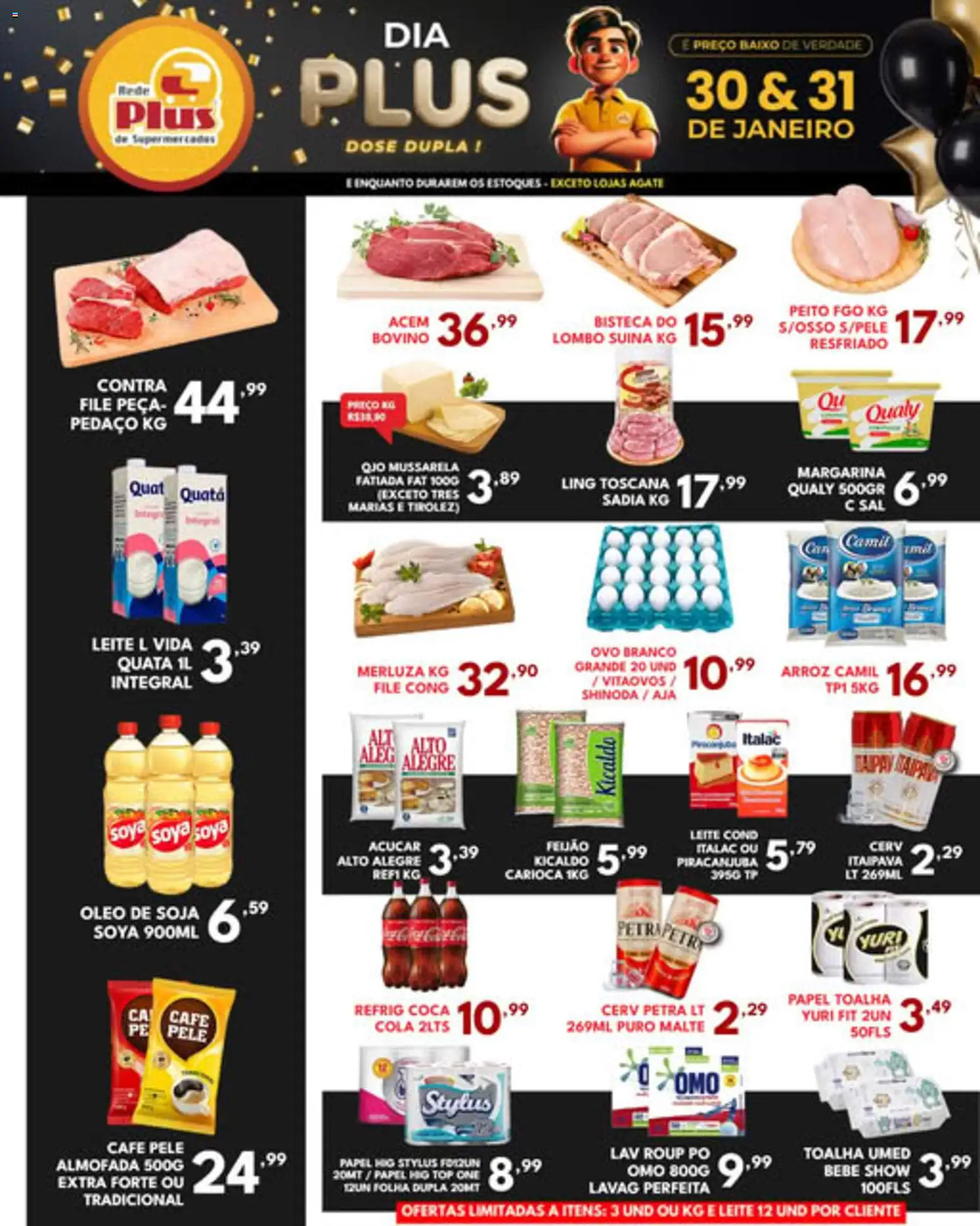 Pré-Visualização do folheto "Ofertas da semana" da loja Rede Plus Supermercados válido a partir de 30/01/2026