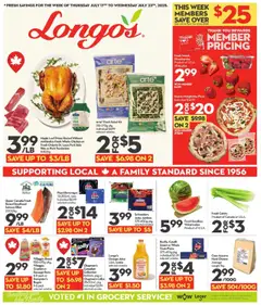 Un aperçu du dépliant Weekly flyer / circulaire du magasin Longo's est valide à partir 17 juill. 2025