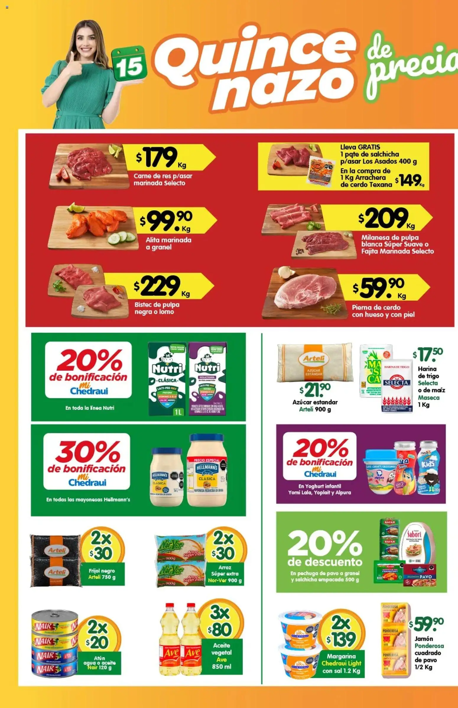 Vista previa las ofertas de la tienda Arteli - Arteli folleto Express desde el 16/03/2026 - Azúcar, Leche, Carne, Cerdo, Harina, Res, Pierna de cerdo, Carne de res