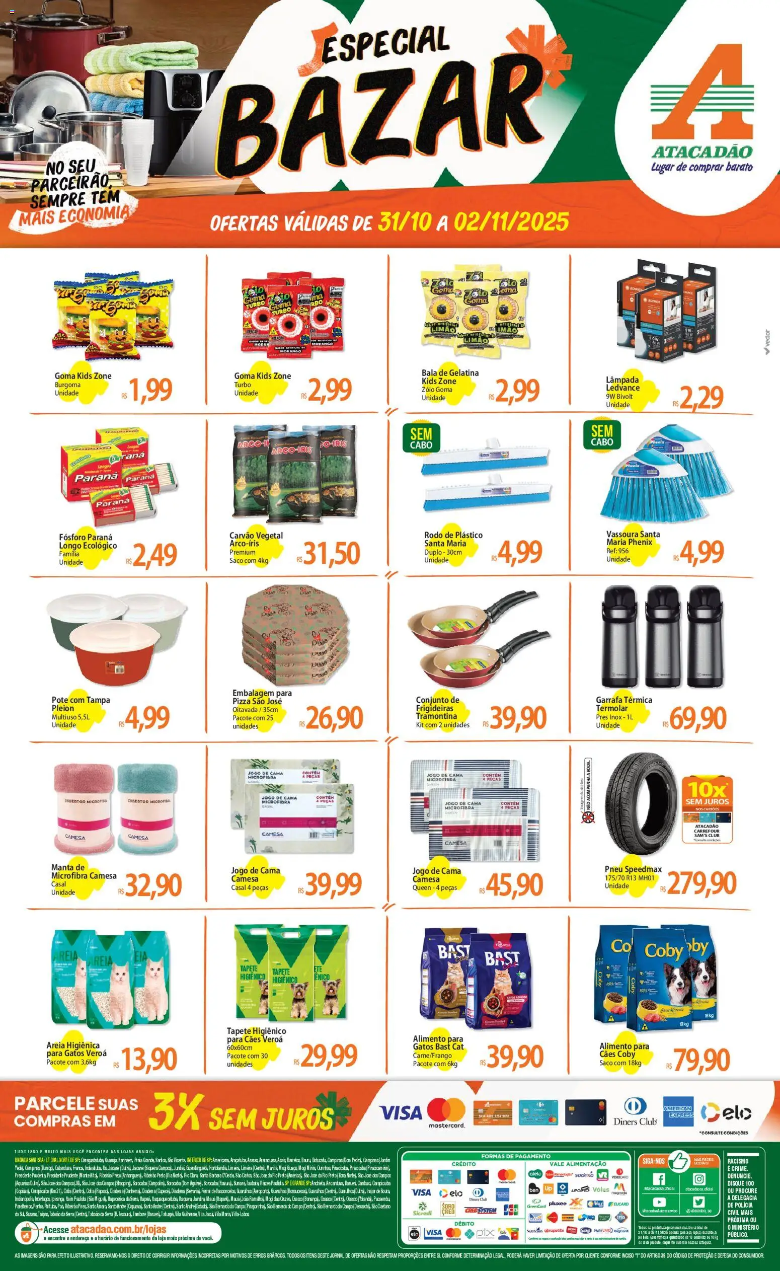 Pré-Visualização do folheto "Ofertas - SP" da loja Atacadão válido a partir de 31/10/2025