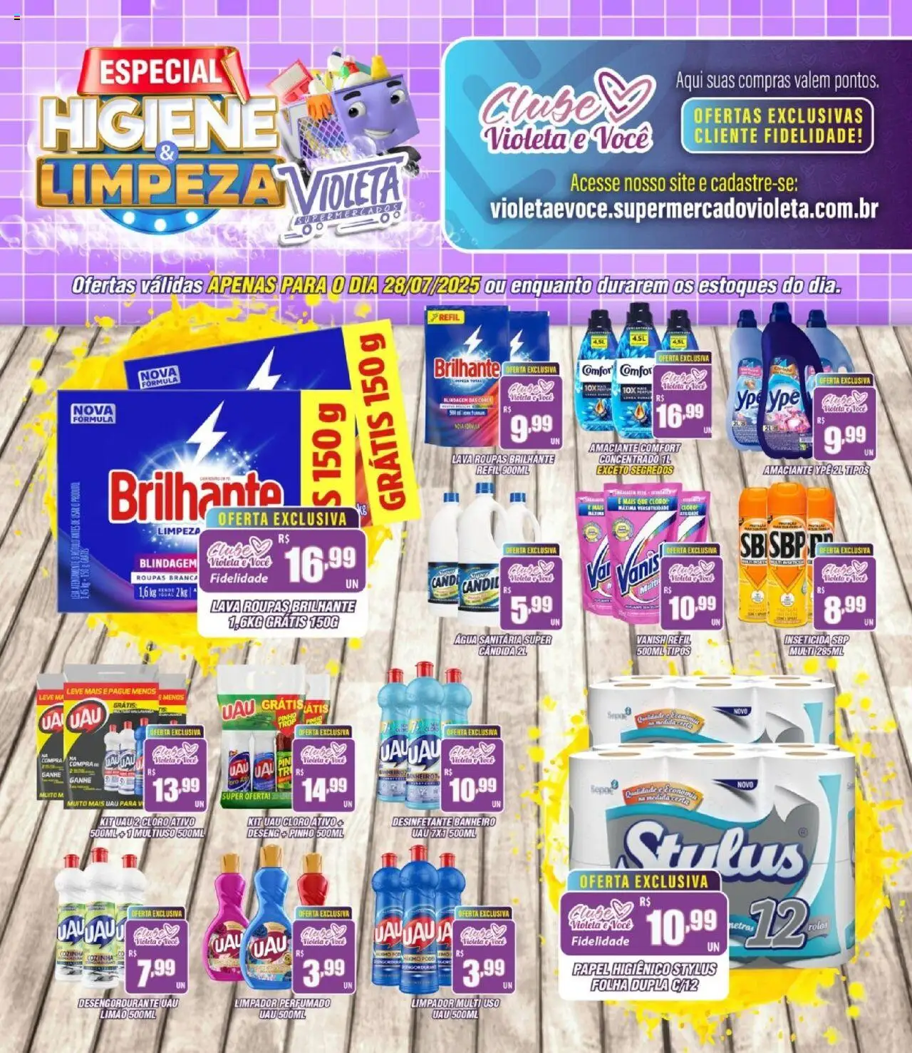 Violeta Supermercados folheto "Ofertas da semana" válido a partir de 28/07/2025 - número de página 1