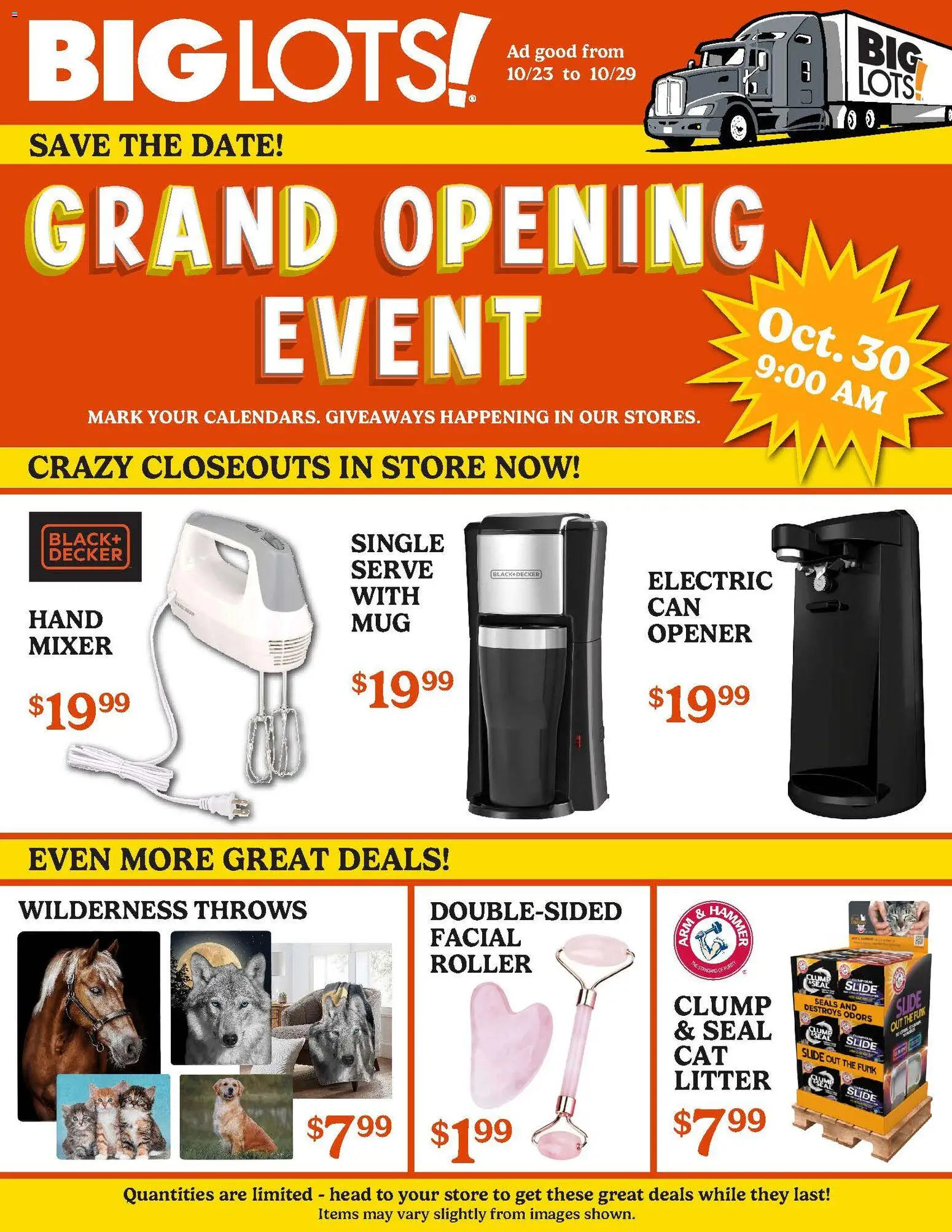 Big Lots Weekly Ad from 10/23/2025 - Flyer - Page number 1