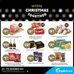 Preview of catalogue Catalogue from shop FreshChoice valid 1 Dec 2025