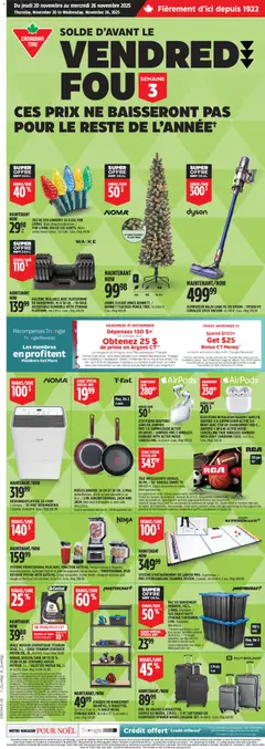 Un aperçu du dépliant Black Friday Circulaire du magasin Canadian Tire est valide à partir 20 nov. 2025