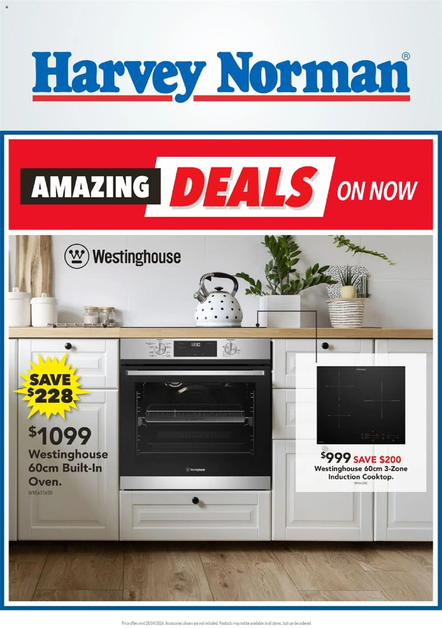 Preview of catalogue Harvey Norman Amazing Deals on Kitchen Appliances from shop Harvey Norman valid 16 Apr 2026