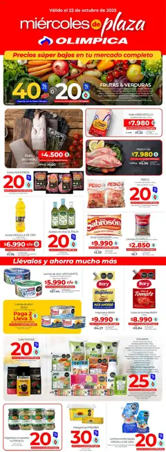  Vista previa del prospecto Miércoles de plaza del almacen Olímpica válida del 22/10/2025 al 22/10/2025