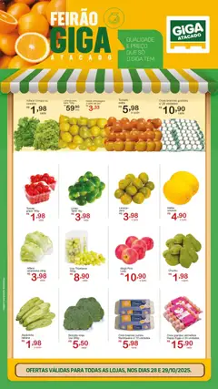 Pré-Visualização do folheto "Ofertas Feirão" da loja GIGA Atacado válido a partir de 28/10/2025