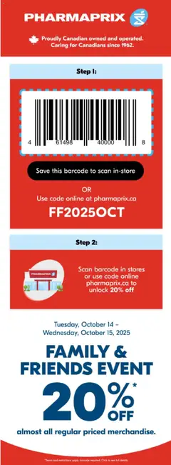 Preview of leaflet Event from shop Pharmaprix is valid from Oct 14, 2025