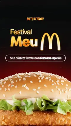Pré-Visualização do folheto "Black Friday" da loja McDonald’s válido a partir de 03/12/2025