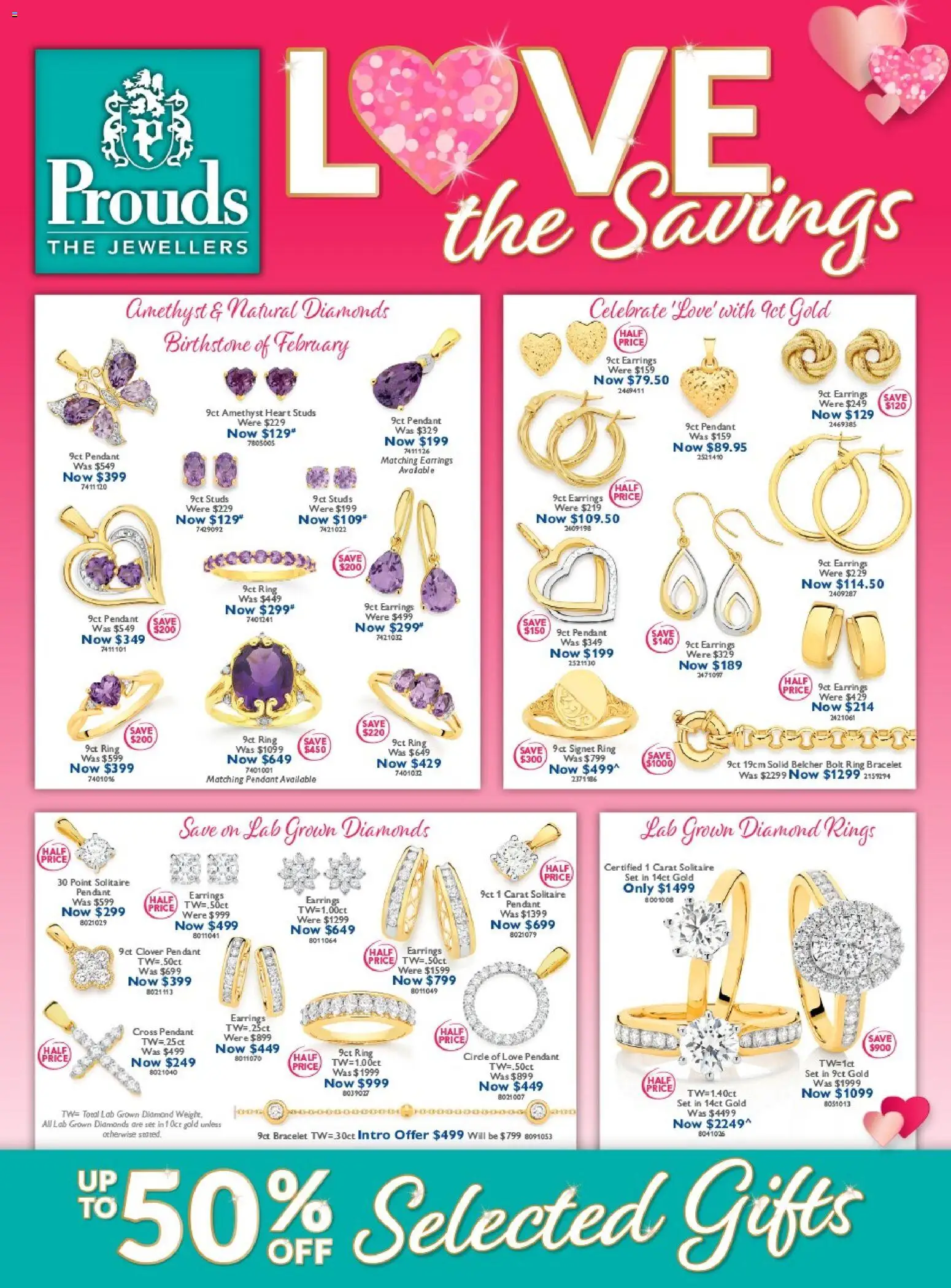 Preview of catalogue Catalogue from shop Prouds The Jewellers valid 26/01/2026 - Bracelet, Diamond, Earrings, Pendant
