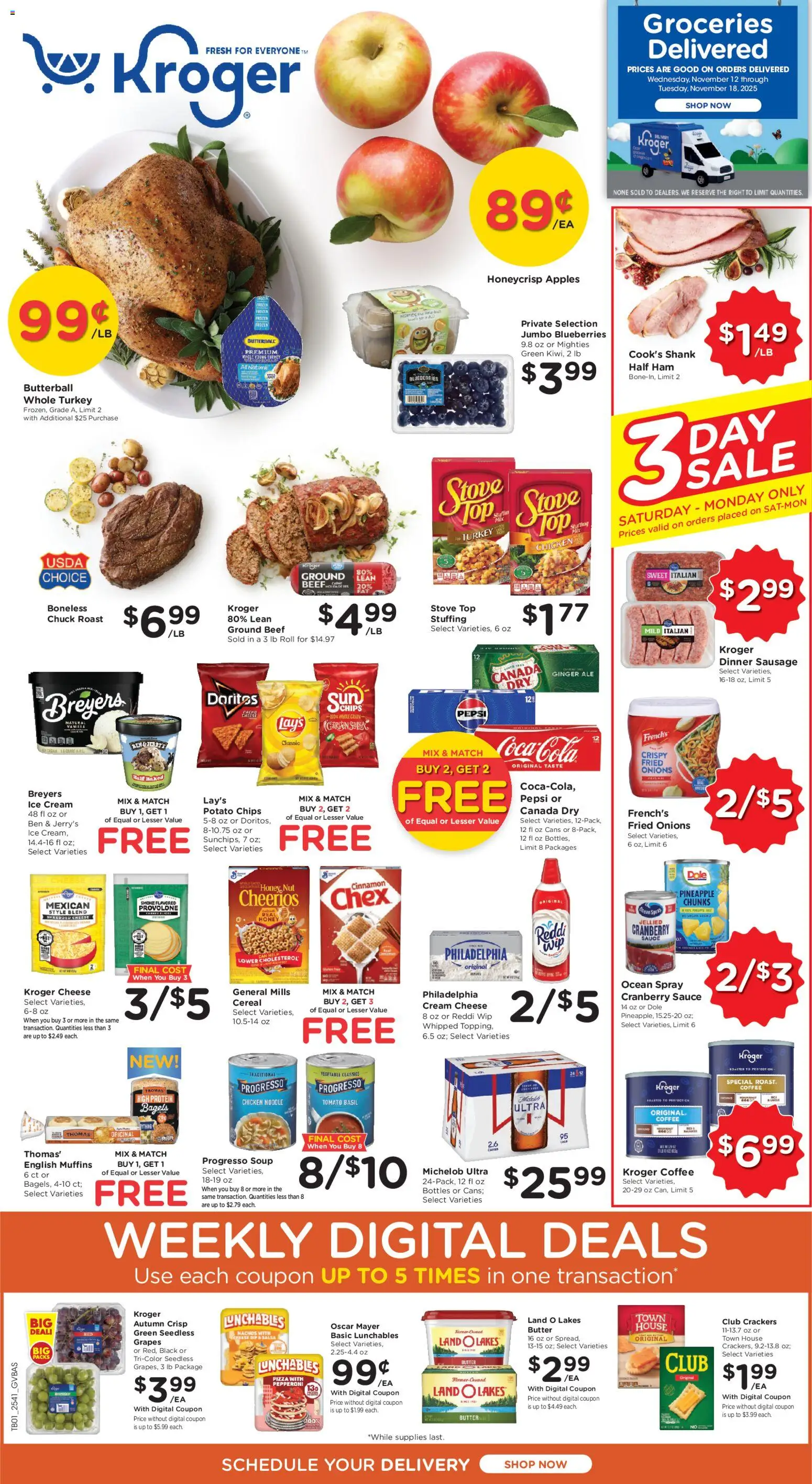 Ad Preview of Kroger Ad from 11/12/2025