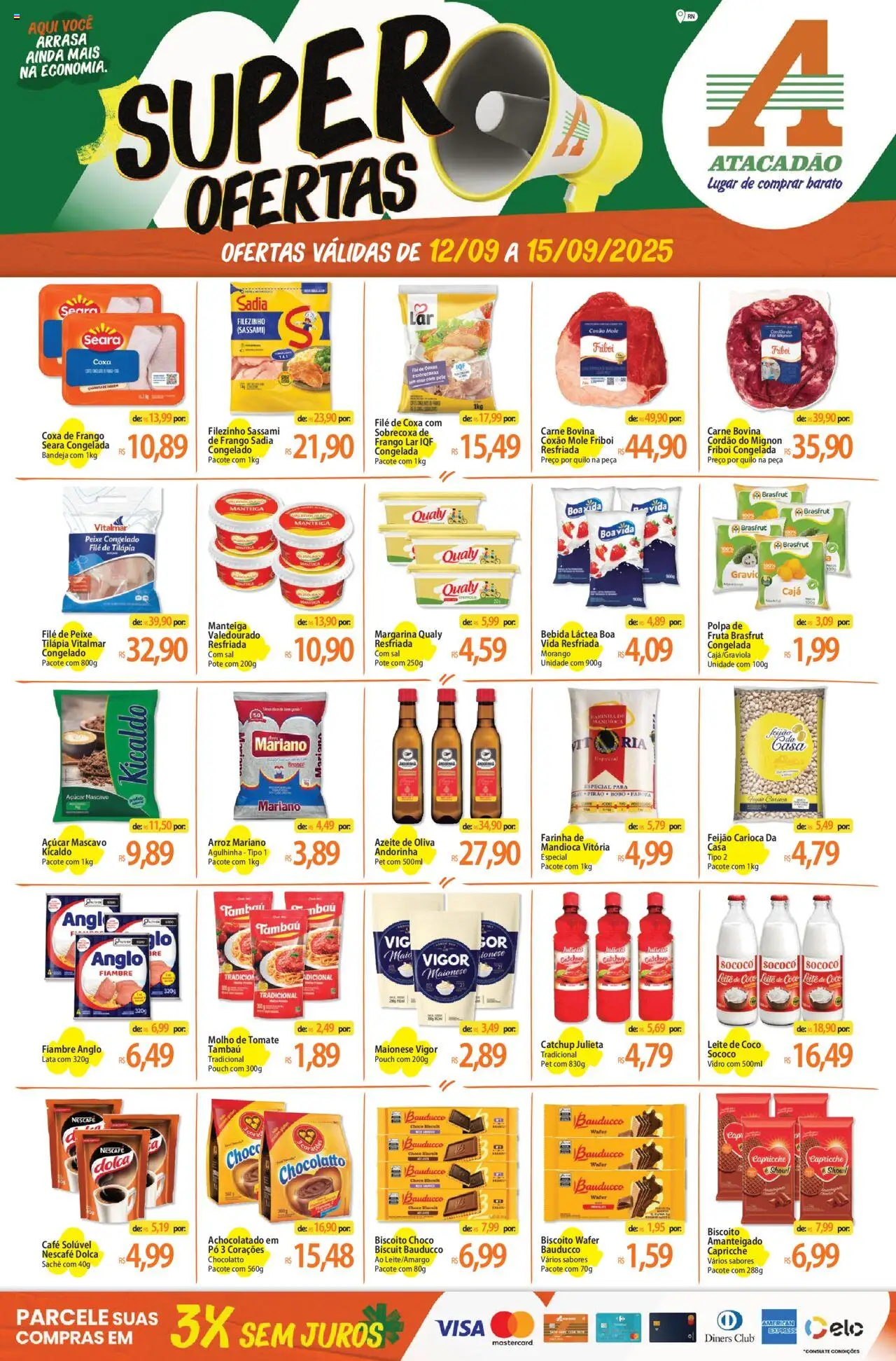 Atacadão folheto "Ofertas - RN" válido a partir de 12/09/2025 - número de página 1