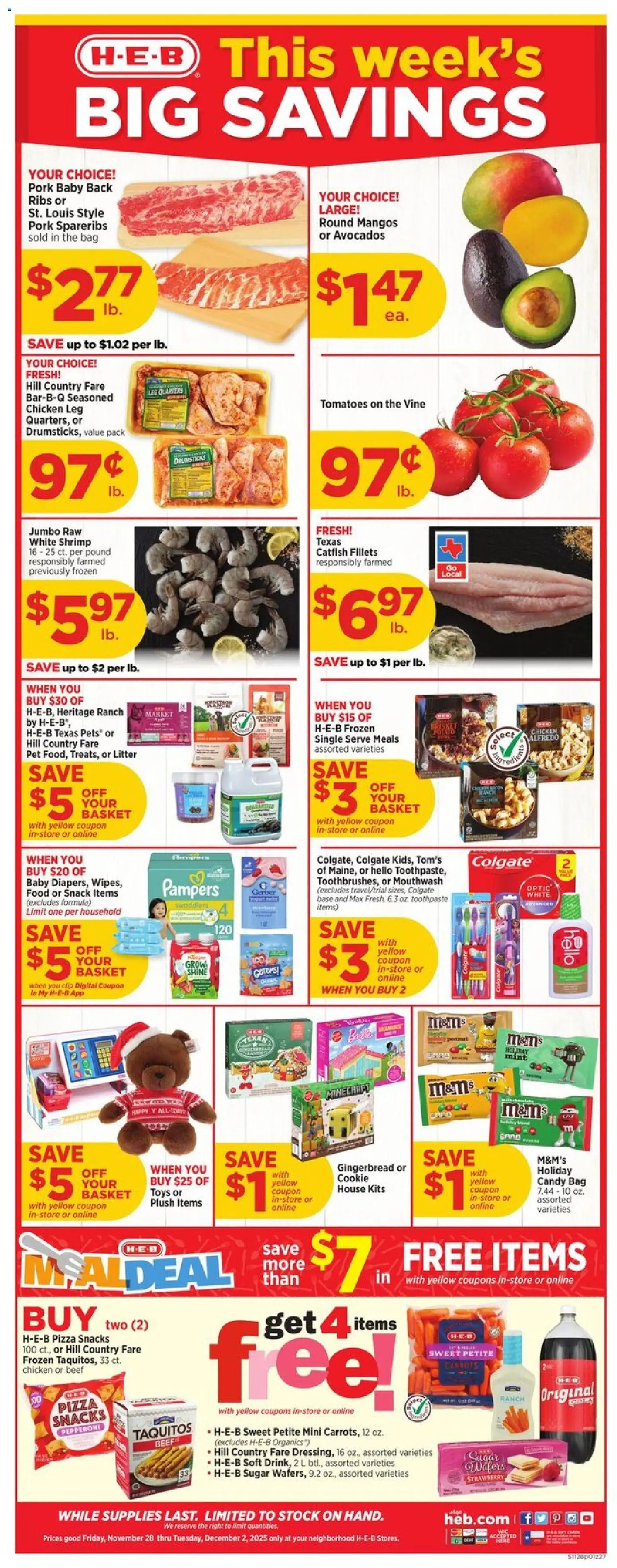 Ad Preview of H-E-B Weekly Ad from 11/28/2025