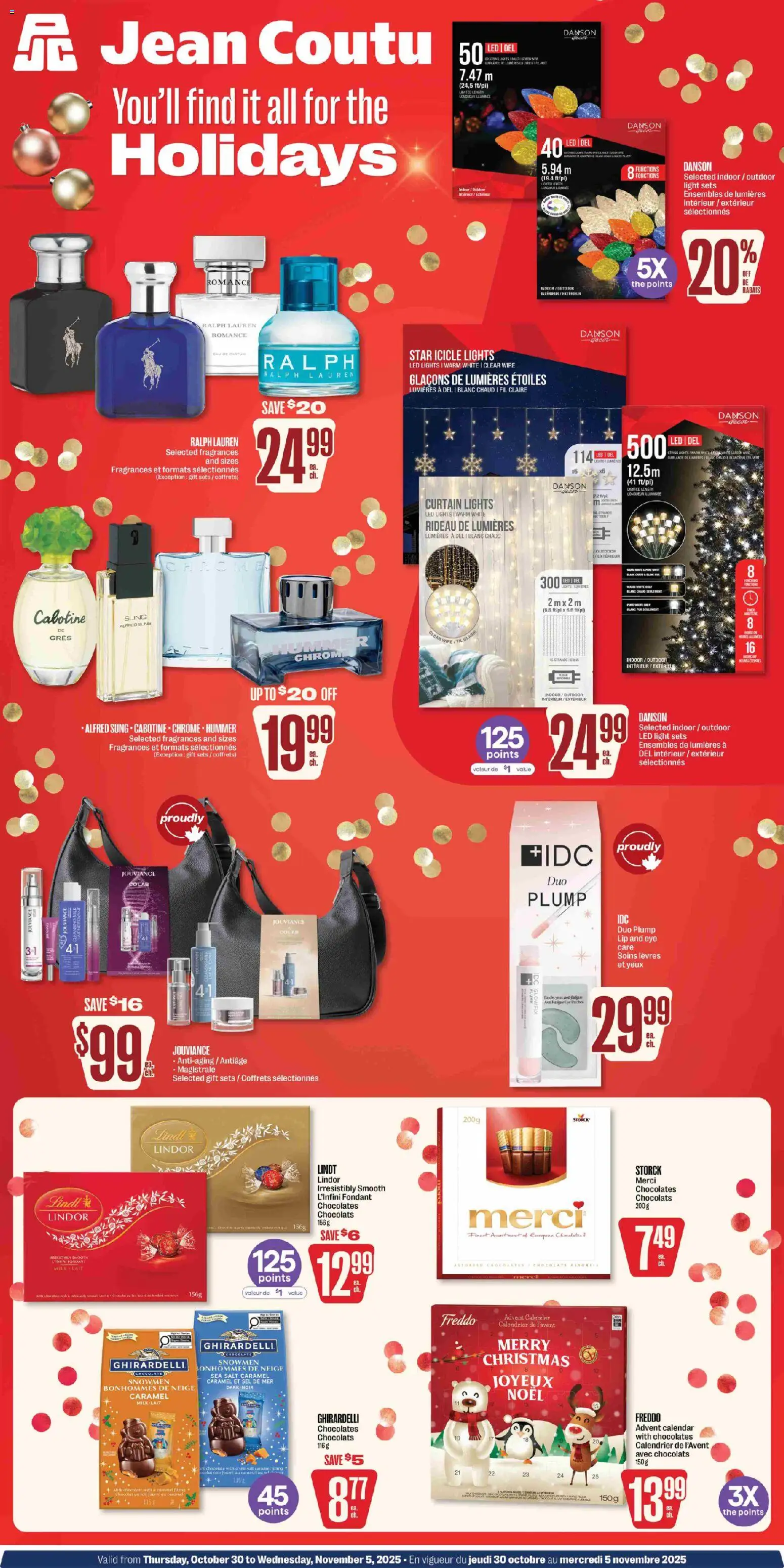 Preview of leaflet Christmas flyer from shop Jean Coutu is valid from Oct 30, 2025