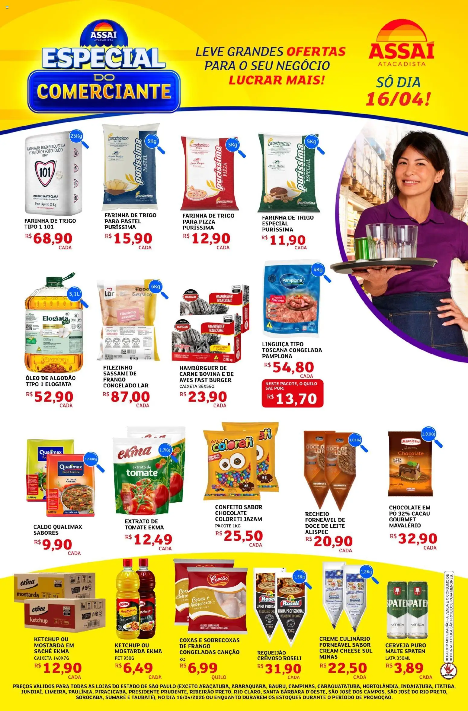Pré-Visualização do folheto "Assaí Atacadista ofertas - SP" da loja Assaí Atacadista válido a partir de 16/04/2026