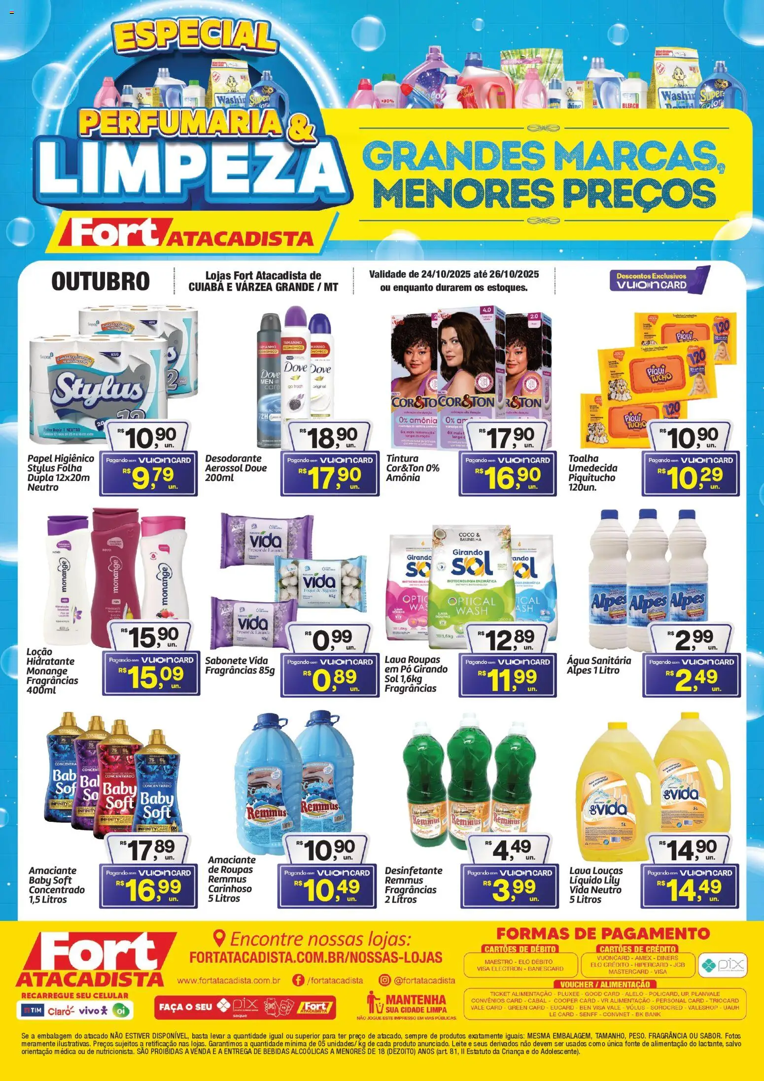 Fort Atacadista folheto "Ofertas Perfumaria e Limpeza" válido a partir de 24/10/2025 - número de página 1